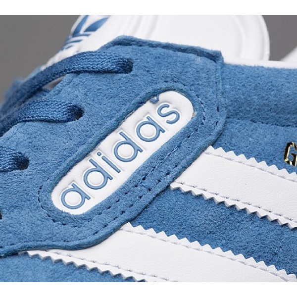 Neue Adidas Gazelle Super Essential Herren Blau Turnschuhe Auf Verkauf