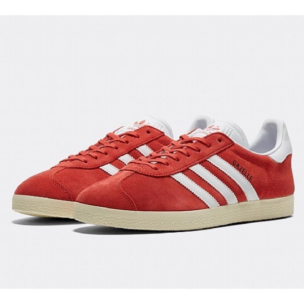 Neue Adidas Gazelle Herren Rot Turnschuhe Outlet