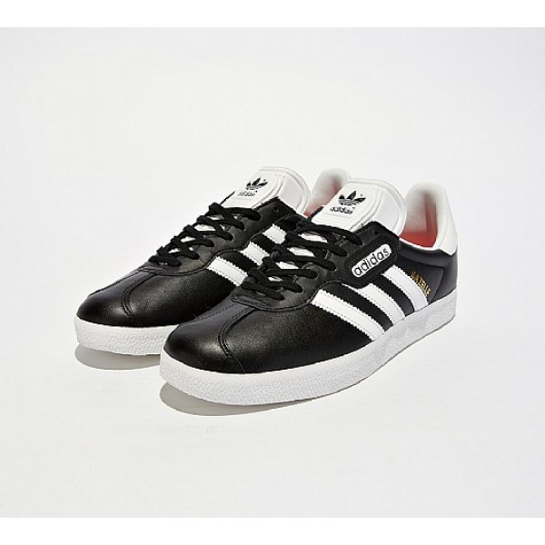 Neue Adidas Gazelle Super Essential Herren Schwarz Turnschuhe Verkauf