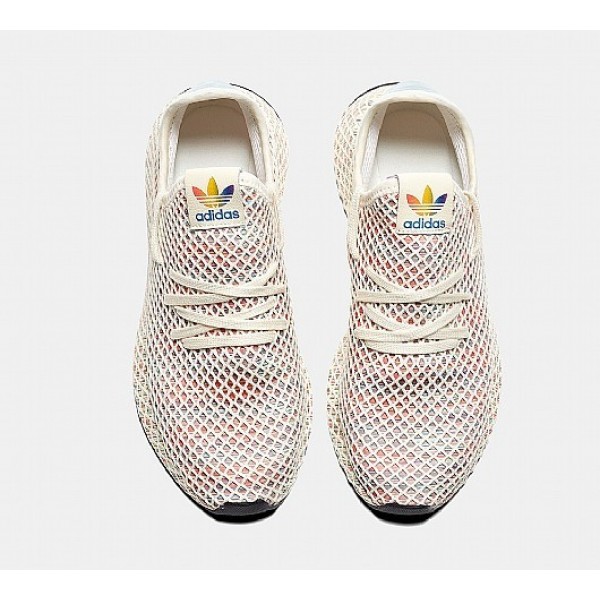 Neue Adidas Deerupt 'Pride Pack' Herren Beige Sportschuhe Online