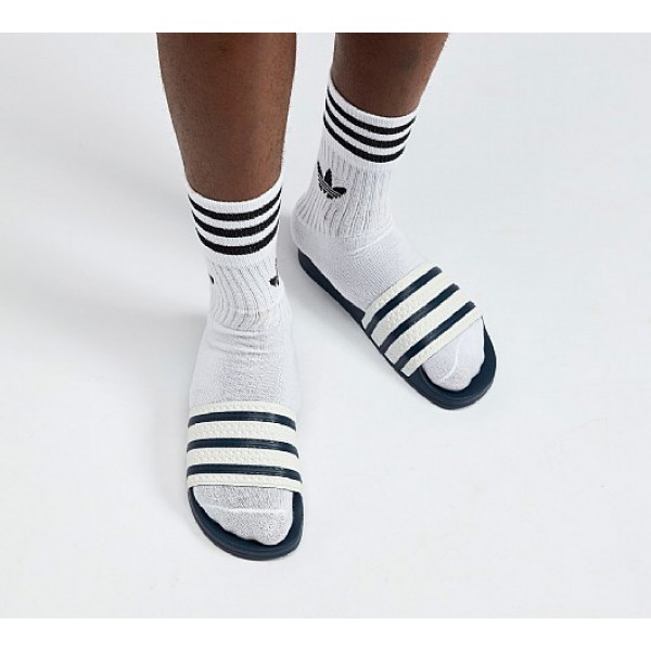 Neue Adidas Adilettes Herren Weiß Sandalen Auslauf